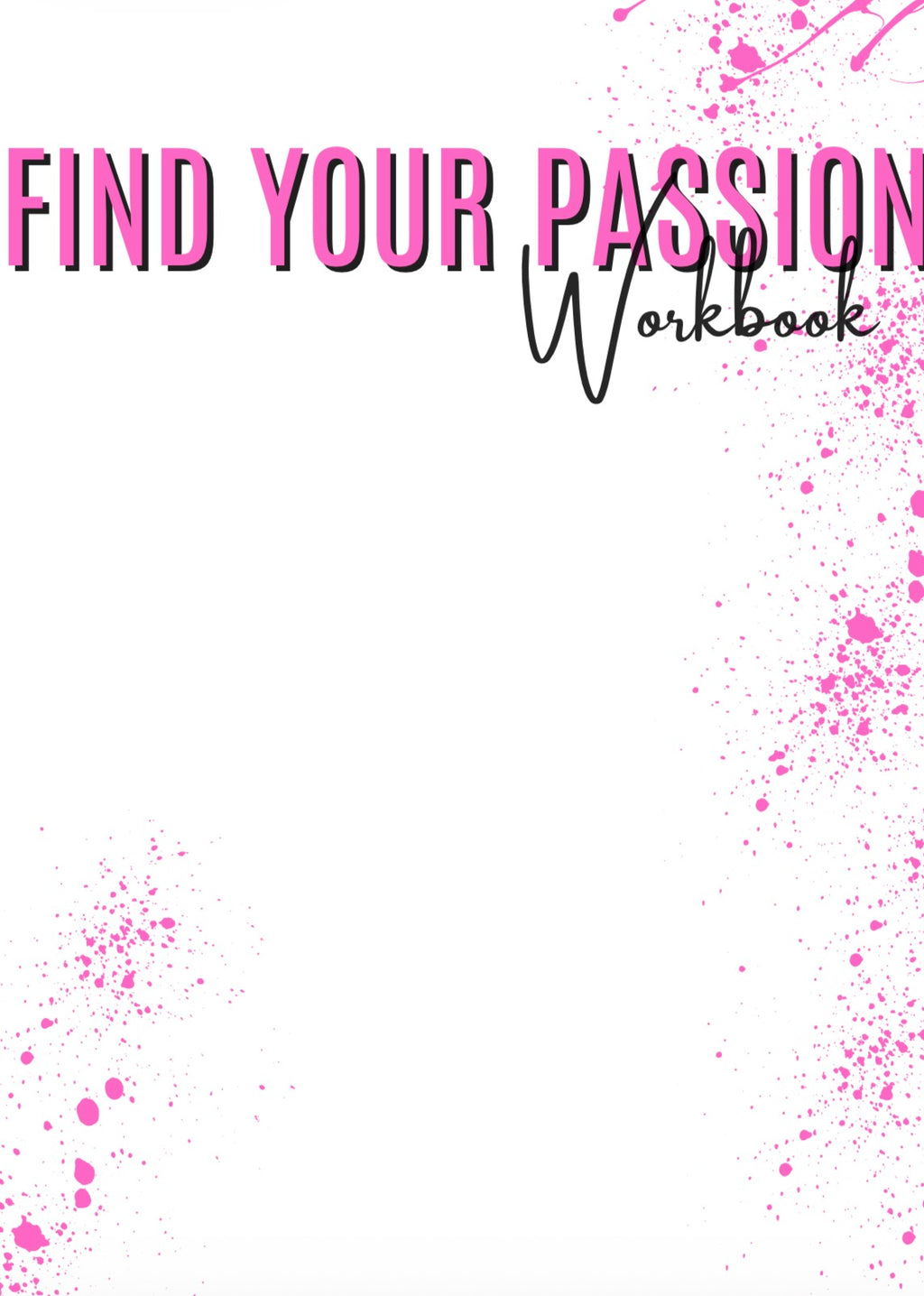 The Find Your Passion Workbook🌸